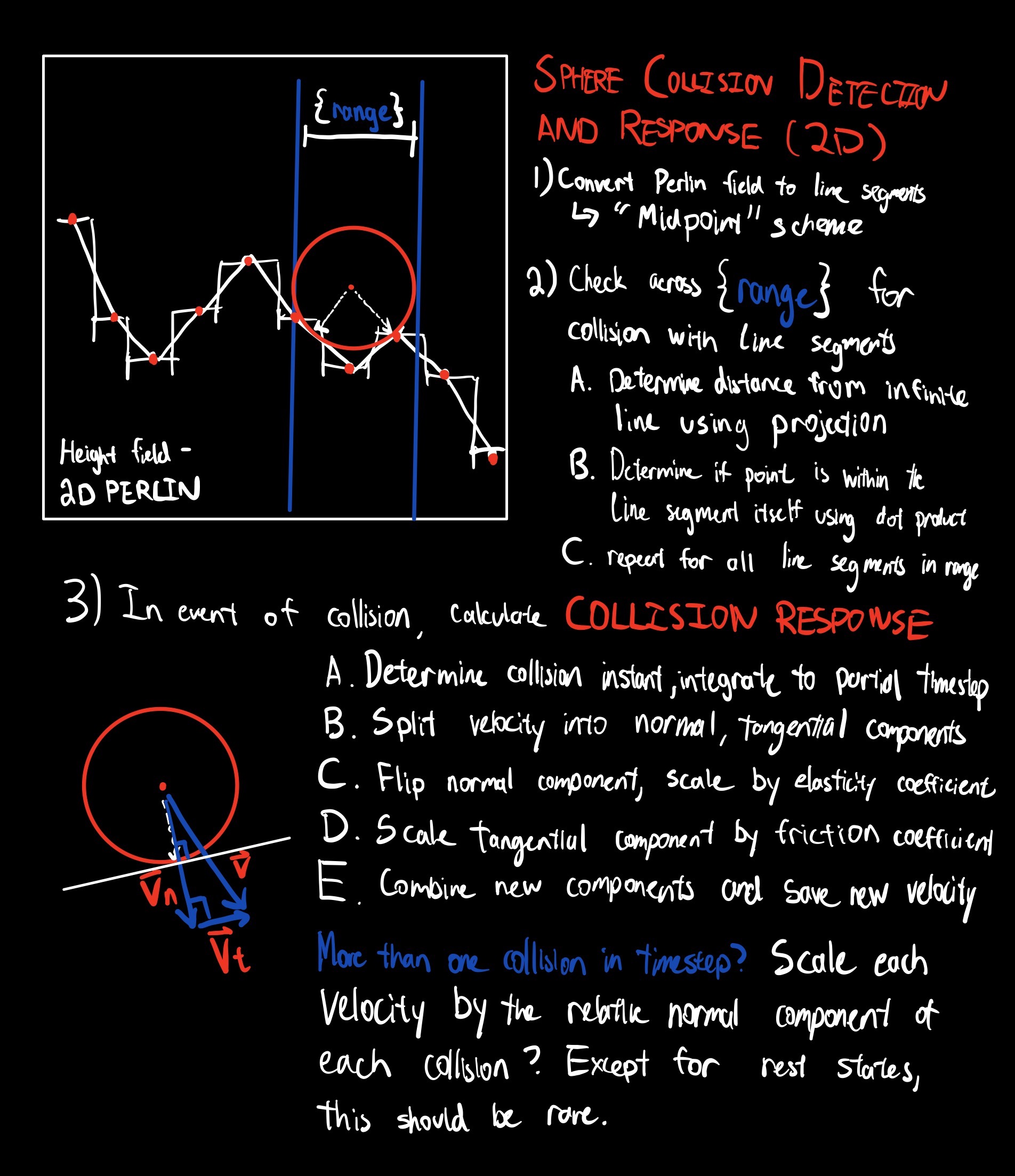 Notes on physically based modeling and collision detection